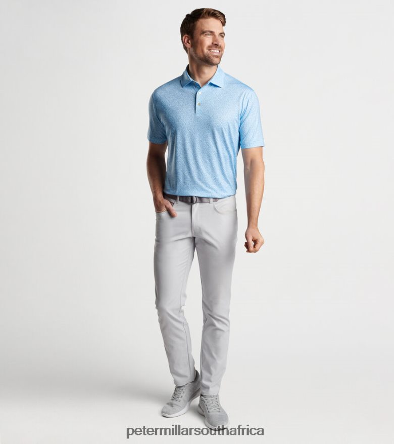 Celeste Men Peter Millar Lizard King Performance Jersey Polo Apparel B62P4F406