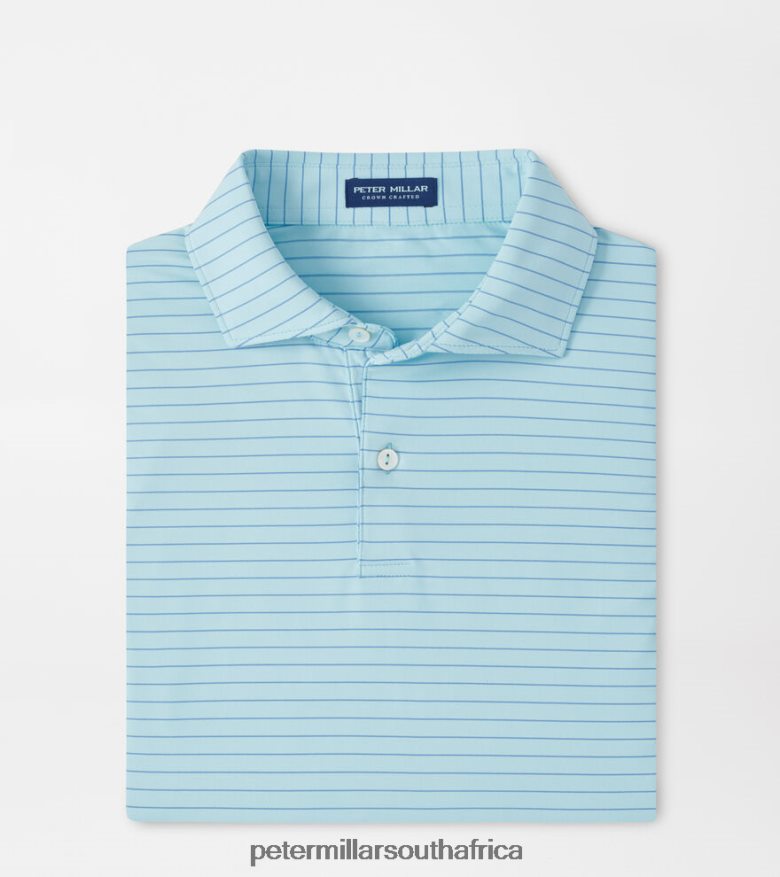 Cirrus Blue Men Peter Millar Duet Performance Jersey Polo Apparel B62P4F306