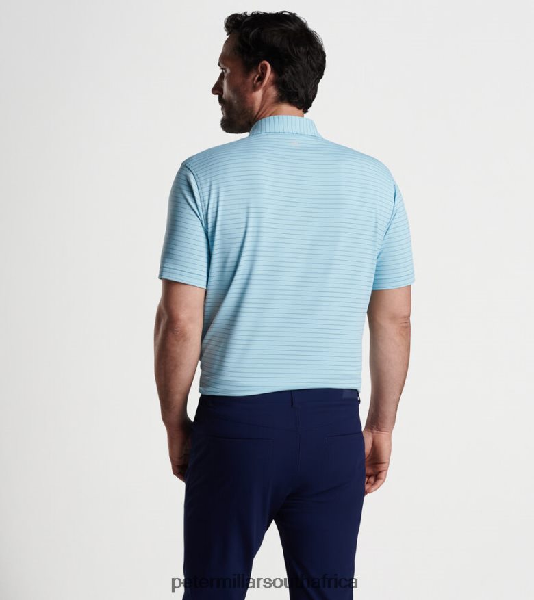 Cirrus Blue Men Peter Millar Duet Performance Jersey Polo Apparel B62P4F306