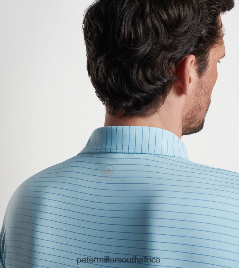 Cirrus Blue Men Peter Millar Duet Performance Jersey Polo Apparel B62P4F306