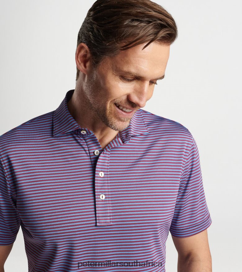 Iced Aqua Men Peter Millar Mood Performance Mesh Polo Apparel B62P4F376