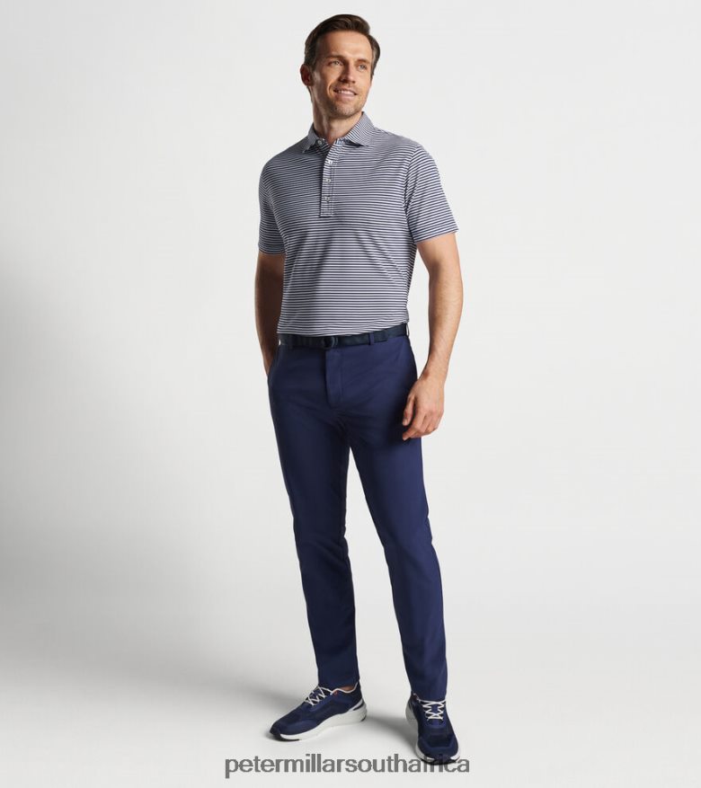 Navy Men Peter Millar Mood Performance Mesh Polo Apparel B62P4F372