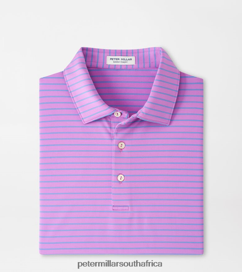 Oleander Men Peter Millar Drum Performance Jersey Polo Apparel B62P4F271