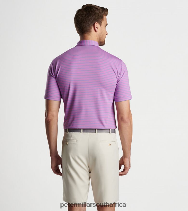 Oleander Men Peter Millar Drum Performance Jersey Polo Apparel B62P4F271