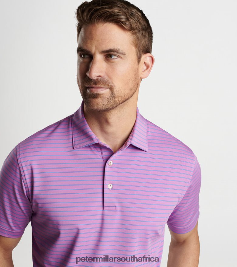 Oleander Men Peter Millar Drum Performance Jersey Polo Apparel B62P4F271