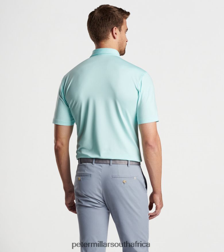 Orange Nectar Men Peter Millar Solid Performance Jersey Polo (Sean Self Collar) Apparel B62P4F317