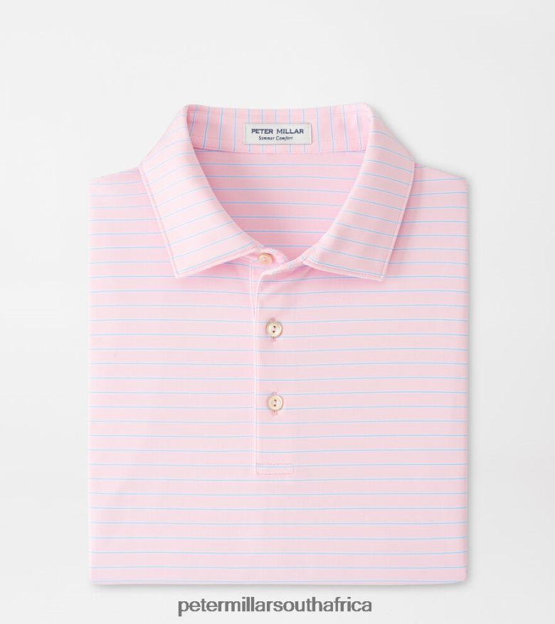 Palmer Pink Men Peter Millar Drum Performance Jersey Polo Apparel B62P4F272