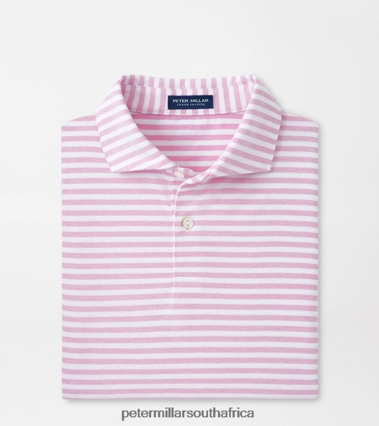 Pink Lotus Men Peter Millar Albatross Cotton-Blend Performance Polo Apparel B62P4F363
