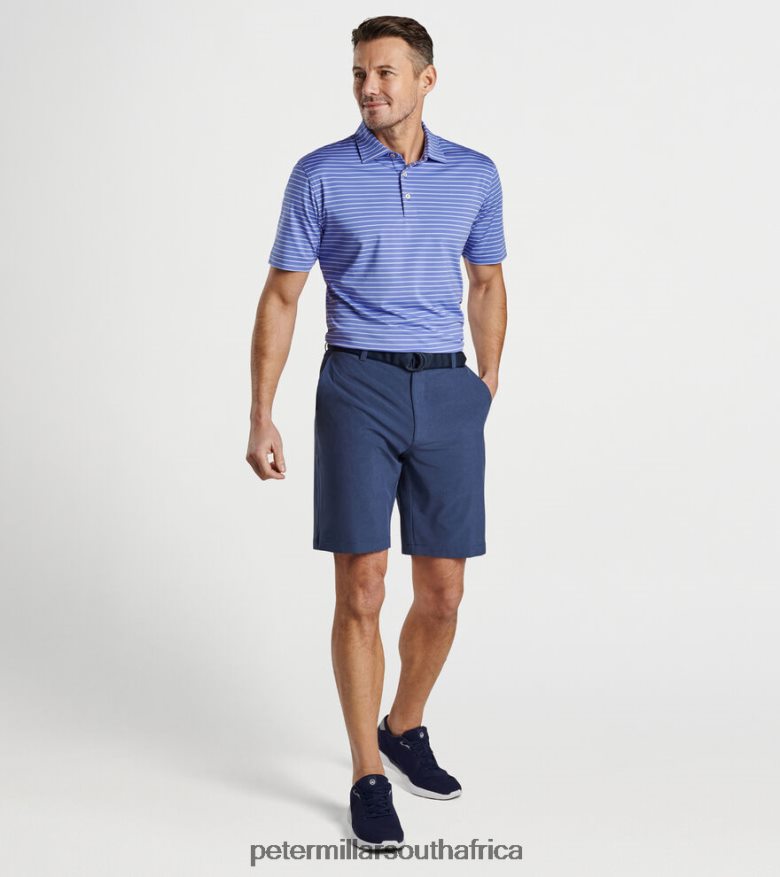 Purple Rose Men Peter Millar Drum Performance Jersey Polo Apparel B62P4F273