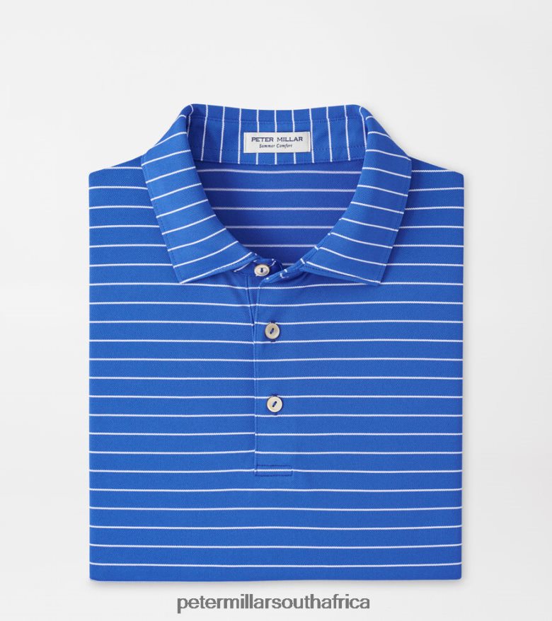 Sapphire Men Peter Millar Fitz Performance Mesh Polo Apparel B62P4F334