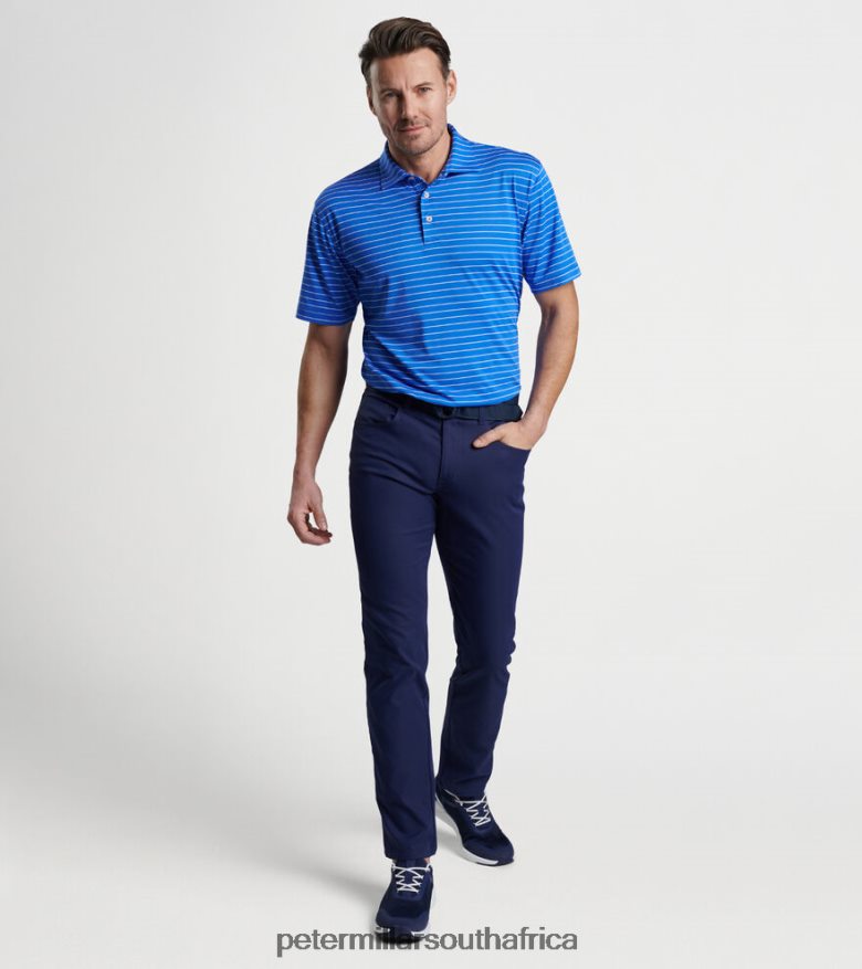 Sapphire Men Peter Millar Fitz Performance Mesh Polo Apparel B62P4F334