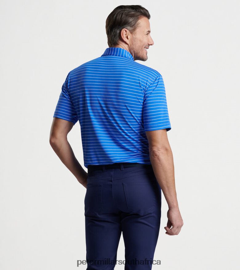 Sapphire Men Peter Millar Fitz Performance Mesh Polo Apparel B62P4F334