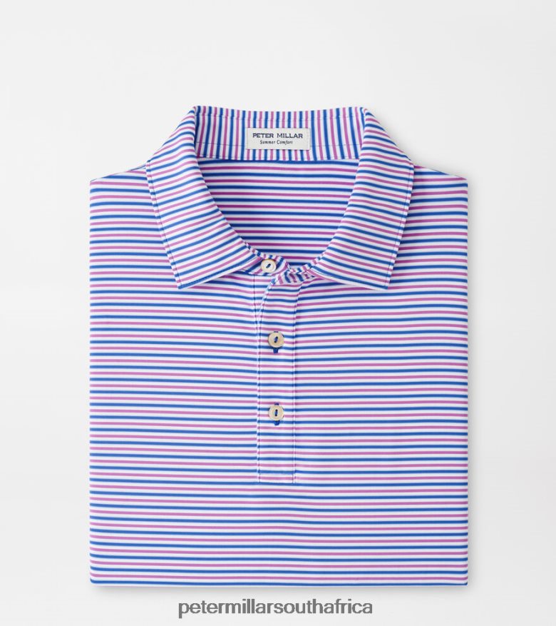 Sapphire Men Peter Millar Olson Performance Jersey Polo Apparel B62P4F440