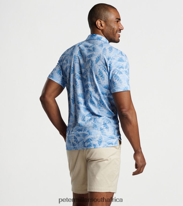 Twilight Blue Men Peter Millar Pilot Mill Twilight Blue Short-Sleeve Polo Apparel B62P4F421