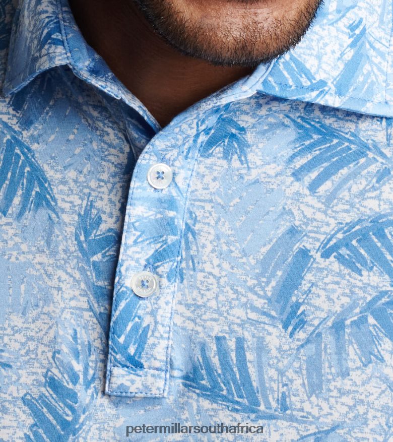 Twilight Blue Men Peter Millar Pilot Mill Twilight Blue Short-Sleeve Polo Apparel B62P4F421