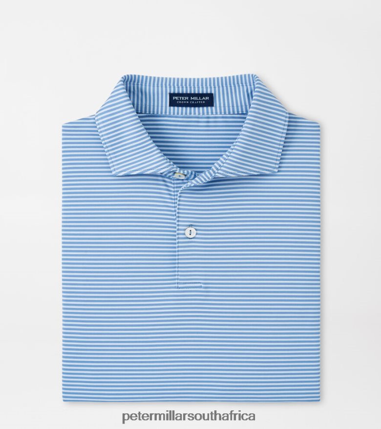 Vintage Indigo Men Peter Millar Ambrose Performance Jersey Polo Apparel B62P4F331