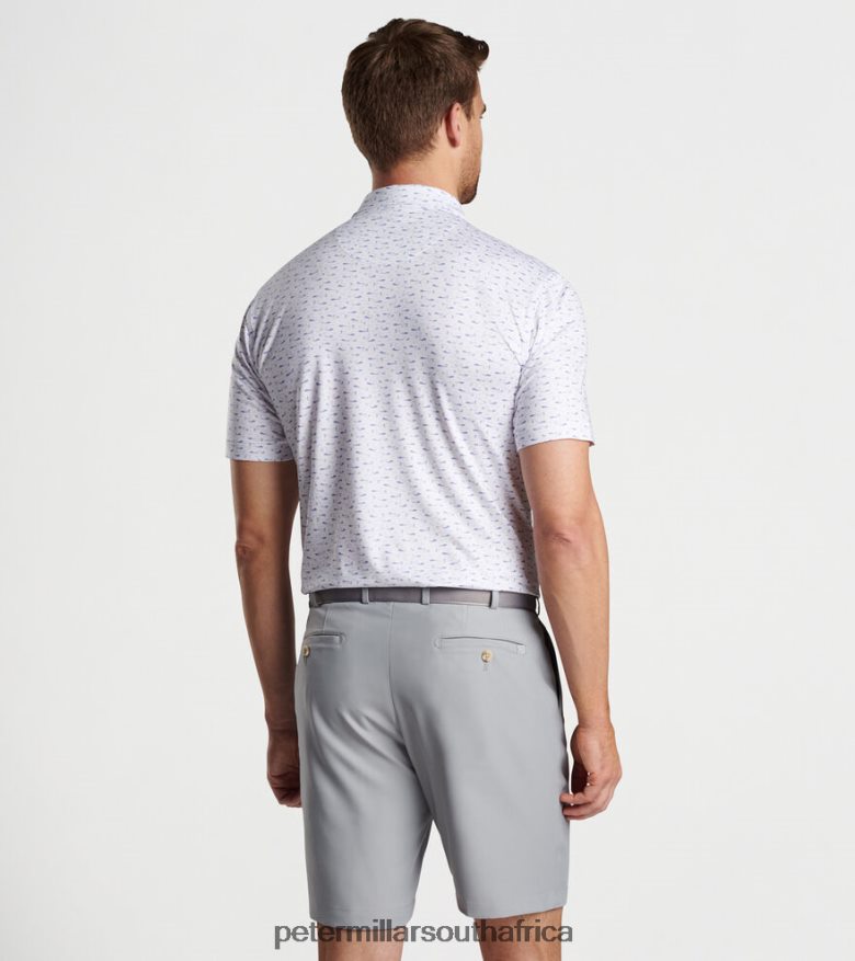 White Men Peter Millar Cypress Performance Jersey Polo Apparel B62P4F423