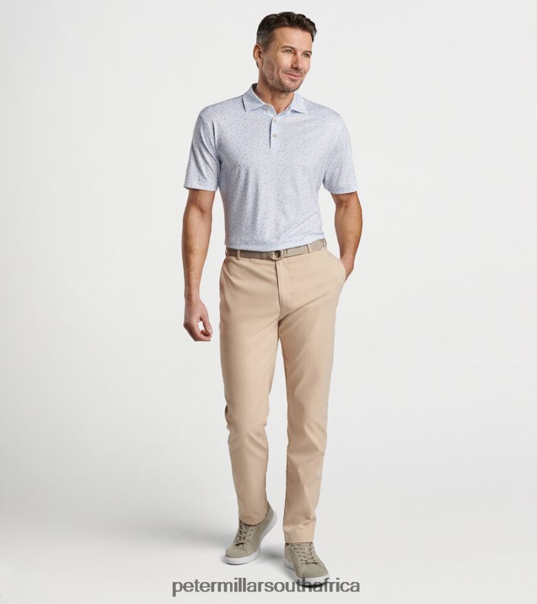 White Men Peter Millar Double Transfused Performance Jersey Polo Apparel B62P4F396