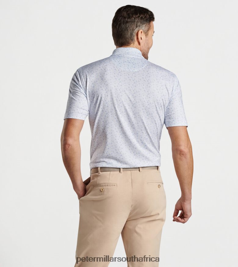 White Men Peter Millar Double Transfused Performance Jersey Polo Apparel B62P4F396