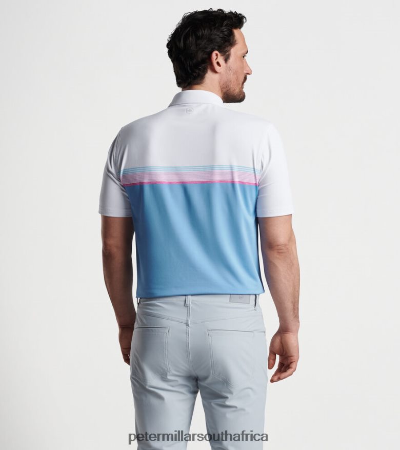 White Men Peter Millar Julius Performance Jersey Polo Apparel B62P4F428