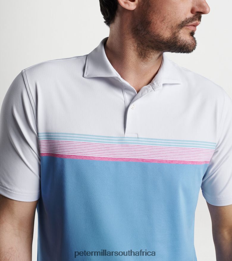 White Men Peter Millar Julius Performance Jersey Polo Apparel B62P4F428