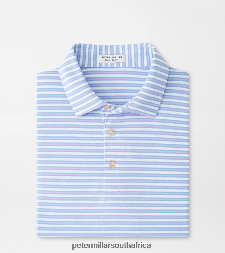 White Men Peter Millar Logan Performance Mesh Polo Apparel B62P4F381