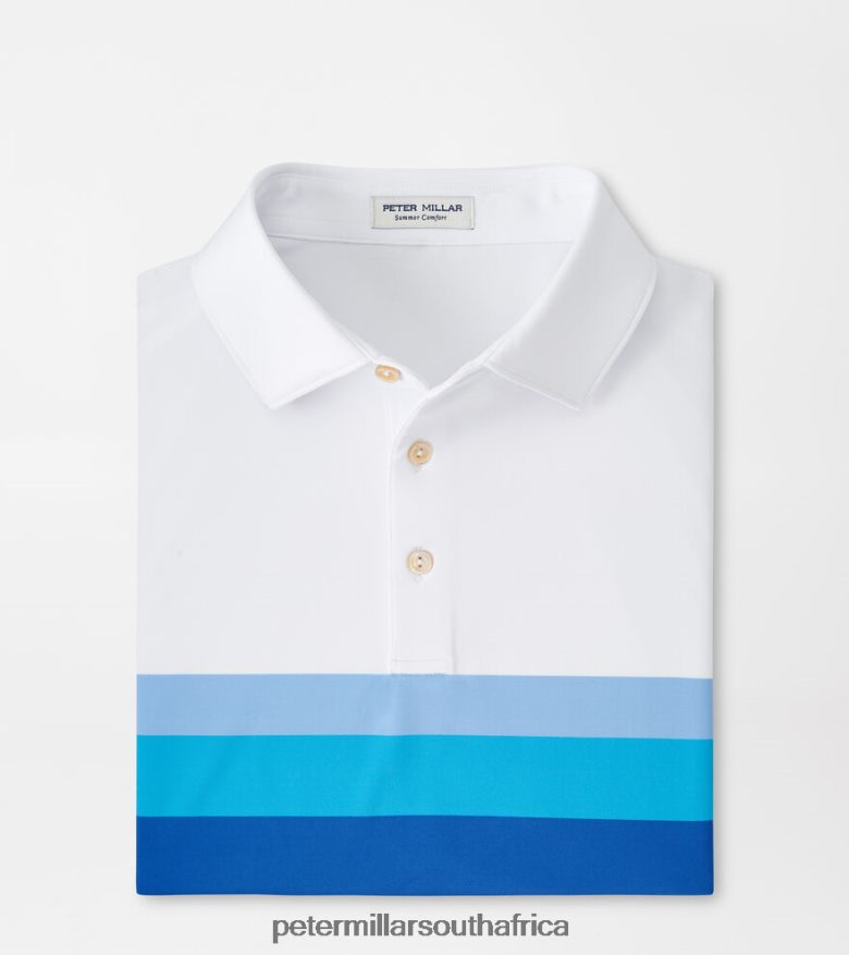 White Men Peter Millar Macon Performance Jersey Polo Apparel B62P4F415