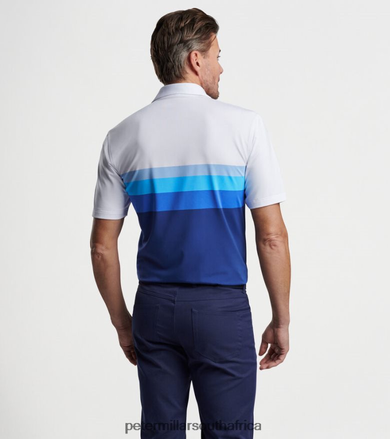 White Men Peter Millar Macon Performance Jersey Polo Apparel B62P4F415