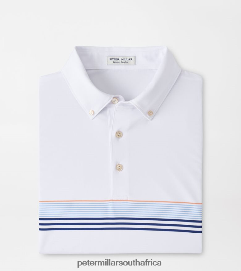 White Men Peter Millar Wilburn Performance Jersey Polo Apparel B62P4F418
