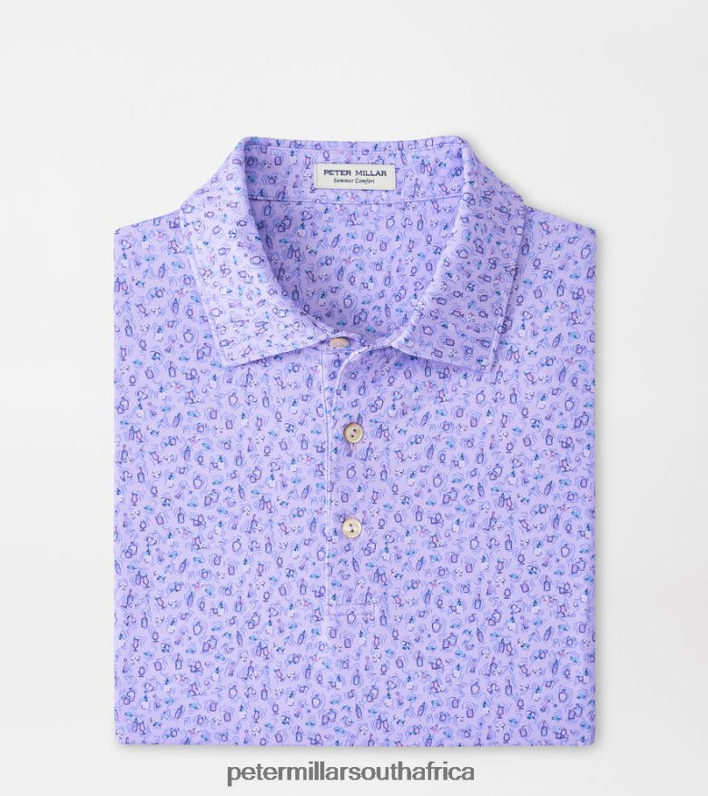 Wildflower Men Peter Millar Chillax Performance Jersey Polo Apparel B62P4F401