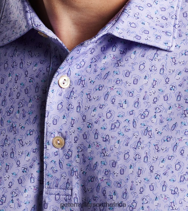 Wildflower Men Peter Millar Chillax Performance Jersey Polo Apparel B62P4F401