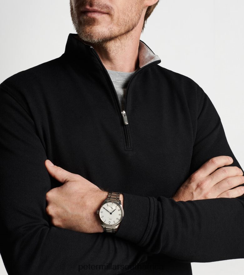 Black Men Peter Millar Crown Comfort Pullover Apparel B62P4F646