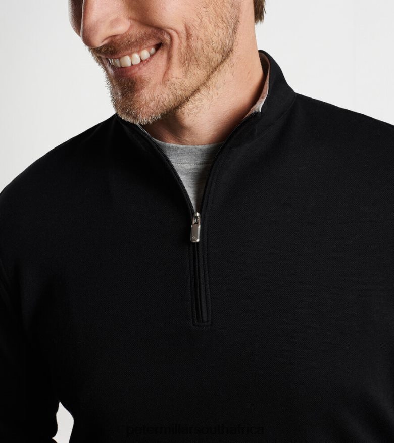 Black Men Peter Millar Crown Comfort Pullover Apparel B62P4F646