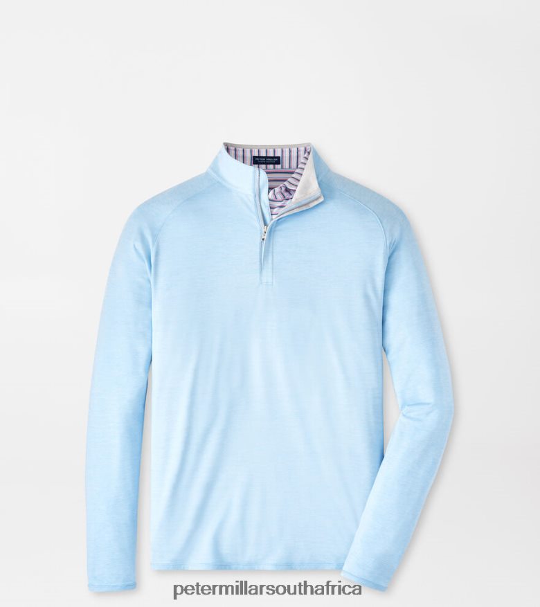 Blue Men Peter Millar Stealth Performance Quarter-Zip Apparel B62P4F743