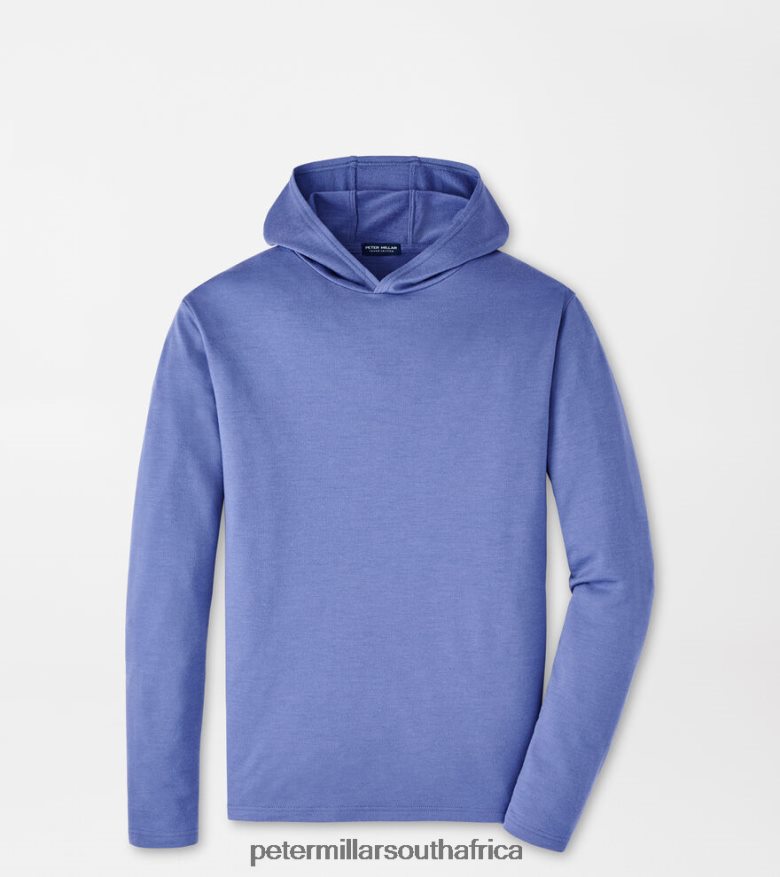 Blue Pearl Men Peter Millar Excursionist Flex Vantage Hoodie Apparel B62P4F749