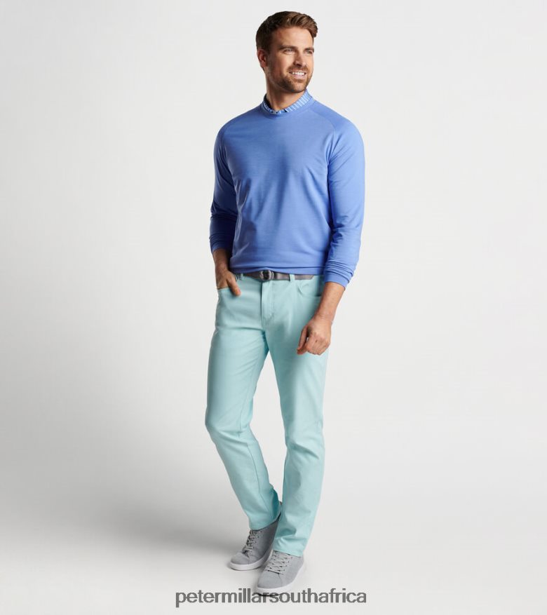 Bondi Blue Men Peter Millar Cradle Performance Crewneck Apparel B62P4F789