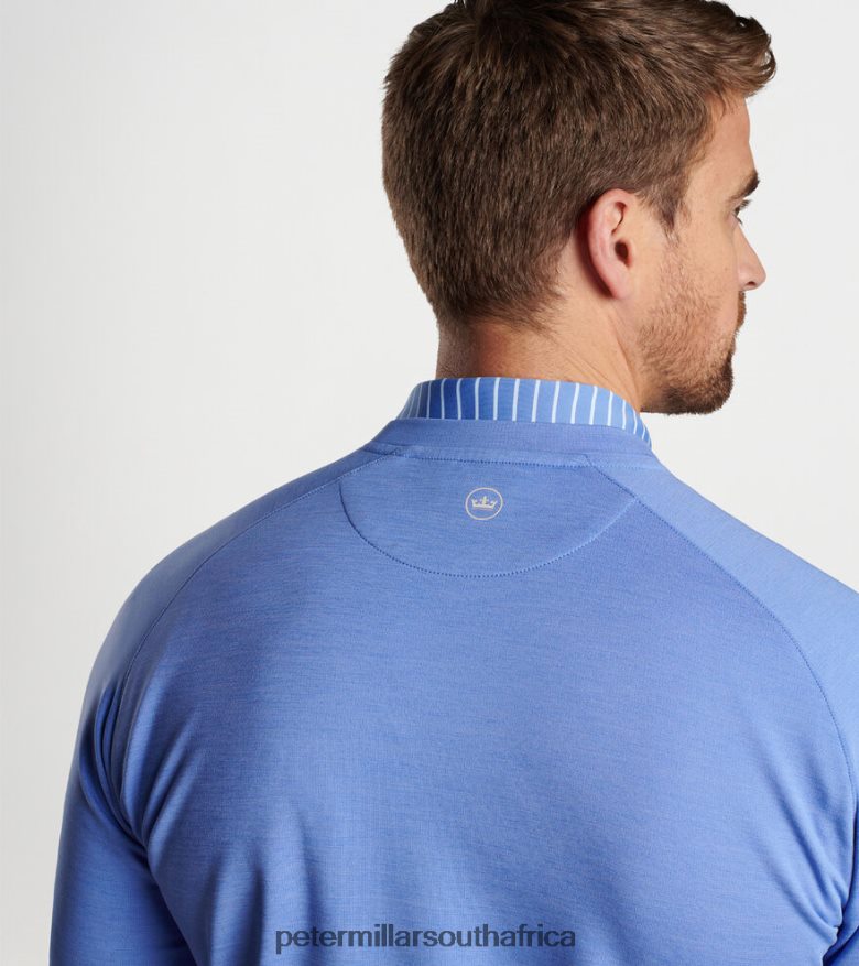 Bondi Blue Men Peter Millar Cradle Performance Crewneck Apparel B62P4F789