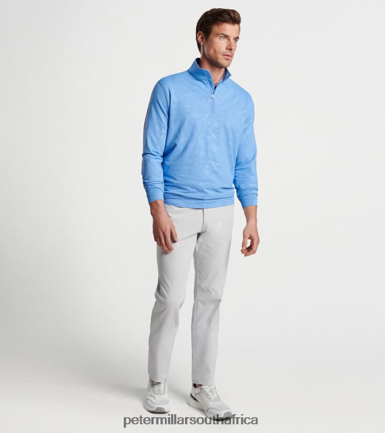 Bonnet Men Peter Millar Perth Shadow Stripe Floral Performance Quarter-Zip Apparel B62P4F794