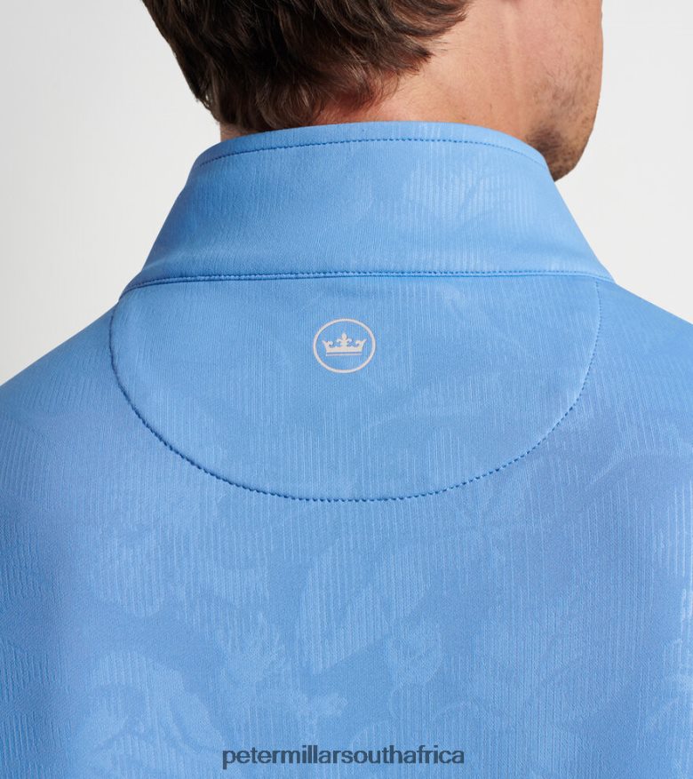 Bonnet Men Peter Millar Perth Shadow Stripe Floral Performance Quarter-Zip Apparel B62P4F794