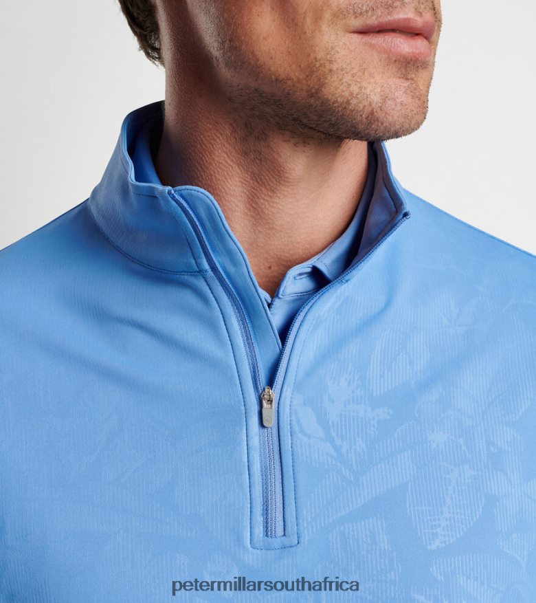 Bonnet Men Peter Millar Perth Shadow Stripe Floral Performance Quarter-Zip Apparel B62P4F794