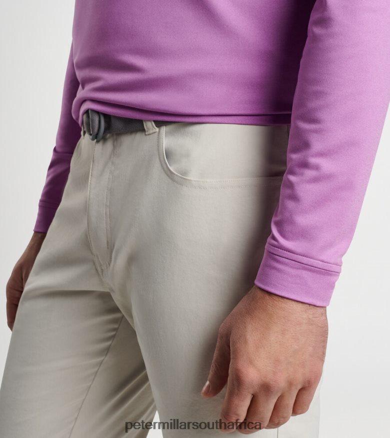 Cabana Blue Men Peter Millar Perth Melange Performance Quarter-Zip Apparel B62P4F669