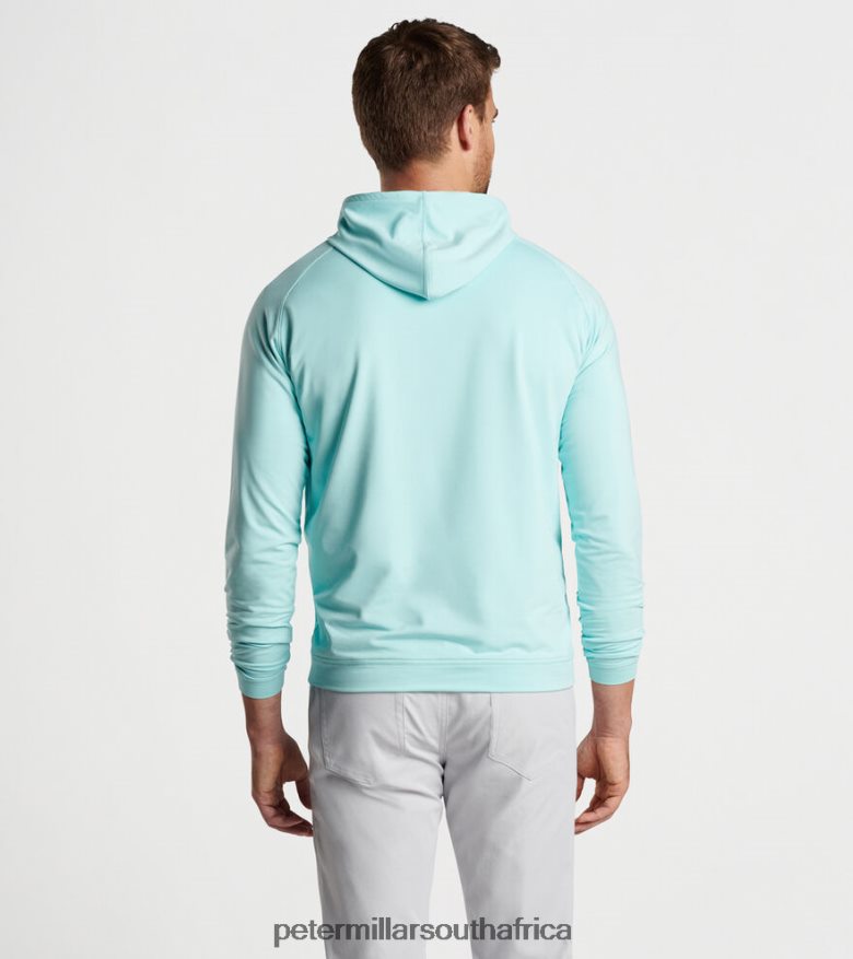 Celeste Men Peter Millar Pine Performance Hoodie Apparel B62P4F800