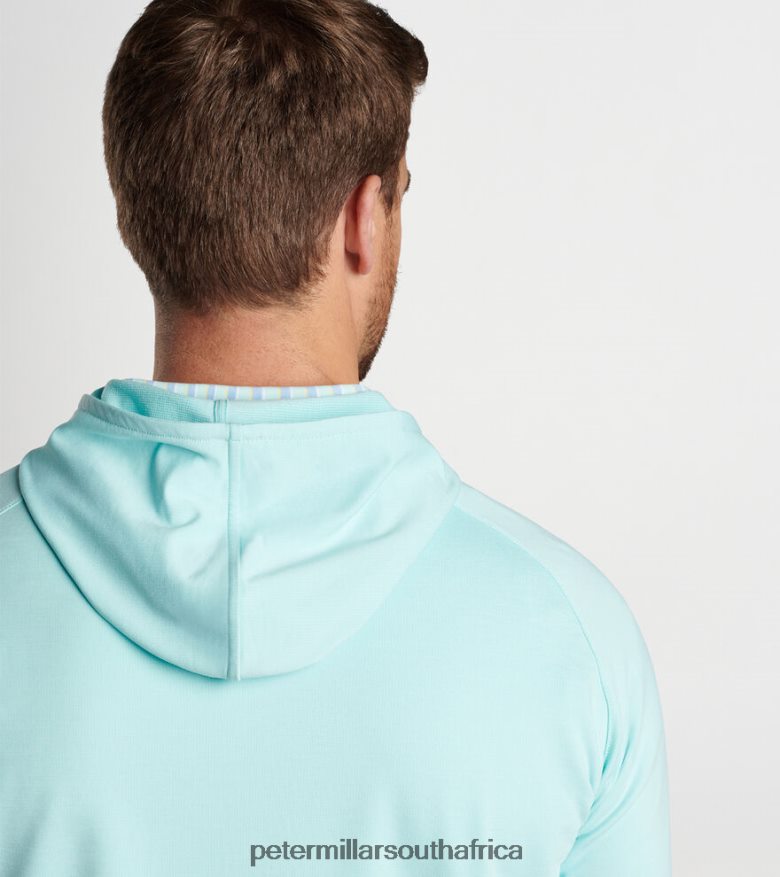 Celeste Men Peter Millar Pine Performance Hoodie Apparel B62P4F800