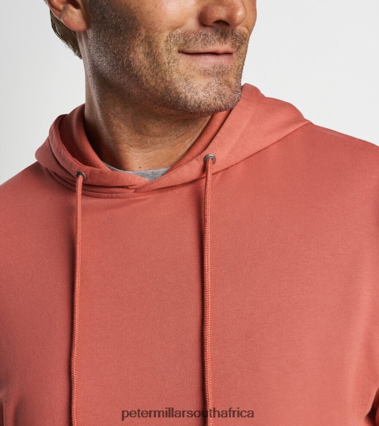 Clay Rose Men Peter Millar Lava Wash Garment-Dyed Hoodie Apparel B62P4F702