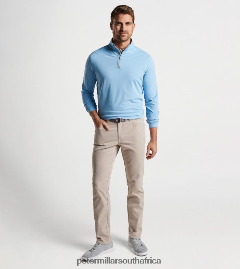 Cottage Blue Men Peter Millar Perth Performance Quarter-Zip Apparel B62P4F708