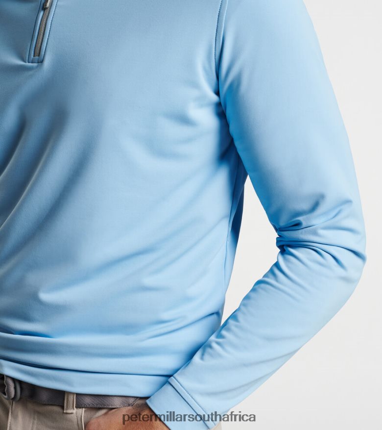 Cottage Blue Men Peter Millar Perth Performance Quarter-Zip Apparel B62P4F708