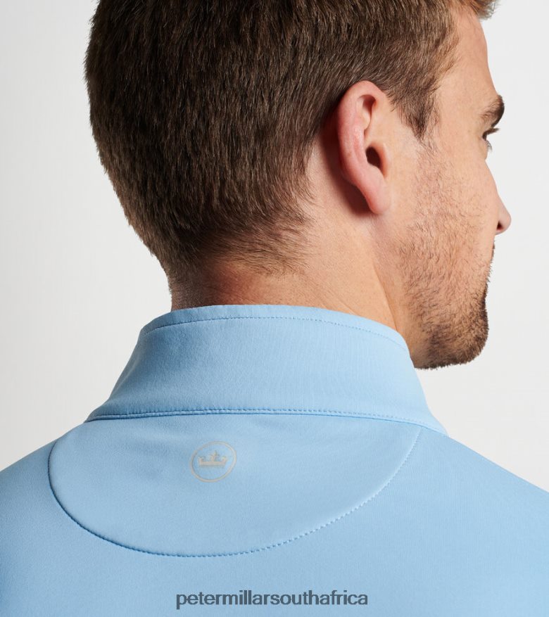 Cottage Blue Men Peter Millar Perth Performance Quarter-Zip Apparel B62P4F708