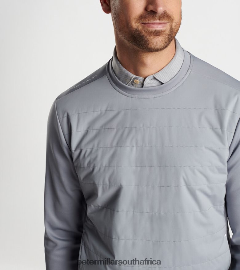 Gale Grey Men Peter Millar Bond Elite Crewneck Apparel B62P4F680