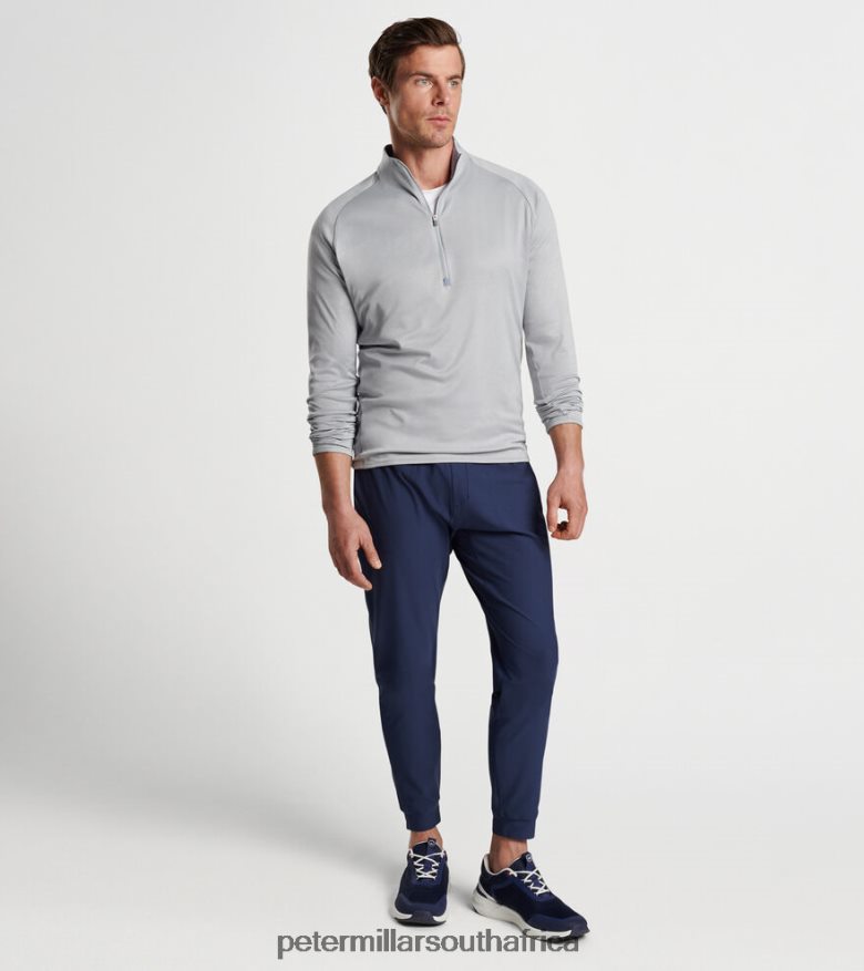 Gale Grey Men Peter Millar Cloudglow Performance Half-Zip Apparel B62P4F736