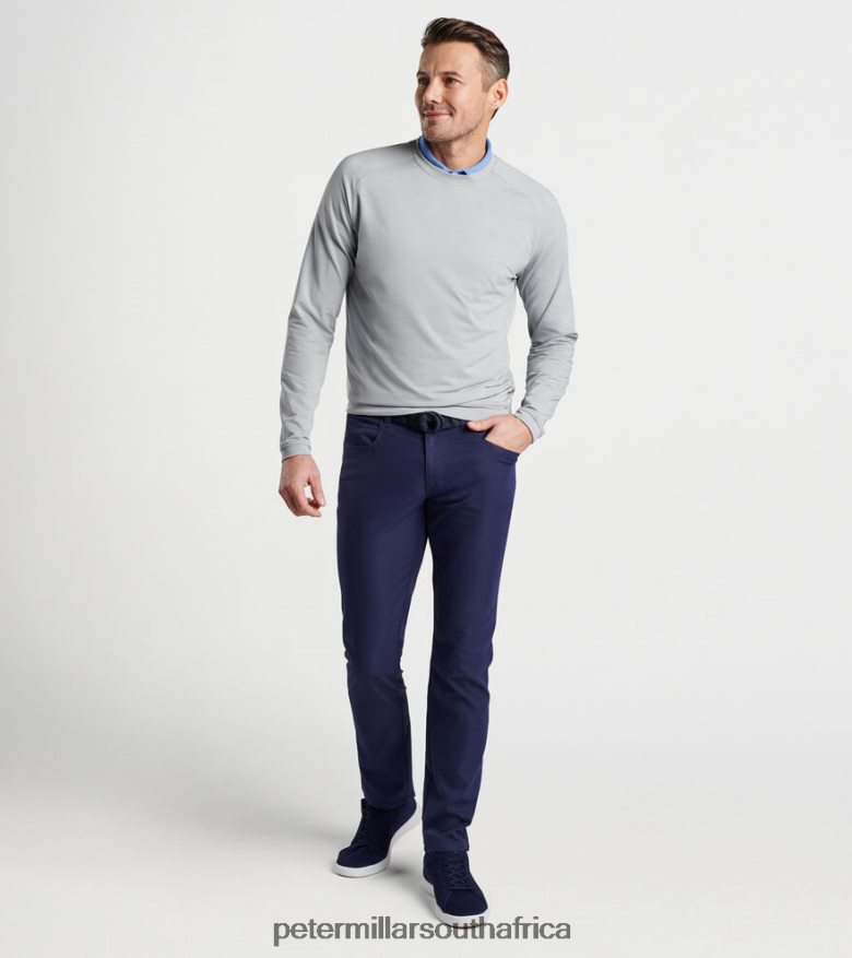 Gale Grey Men Peter Millar Cradle Performance Crewneck Apparel B62P4F673